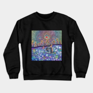 the cat in the strange world Crewneck Sweatshirt